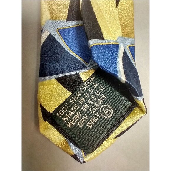 Cellini Linea Uomo Vintage Men's Necktie 100% silk Textured 56x4 - Picture 3 of 6